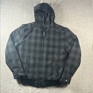 Signature by Levi Strauss Black Checkered Jacket